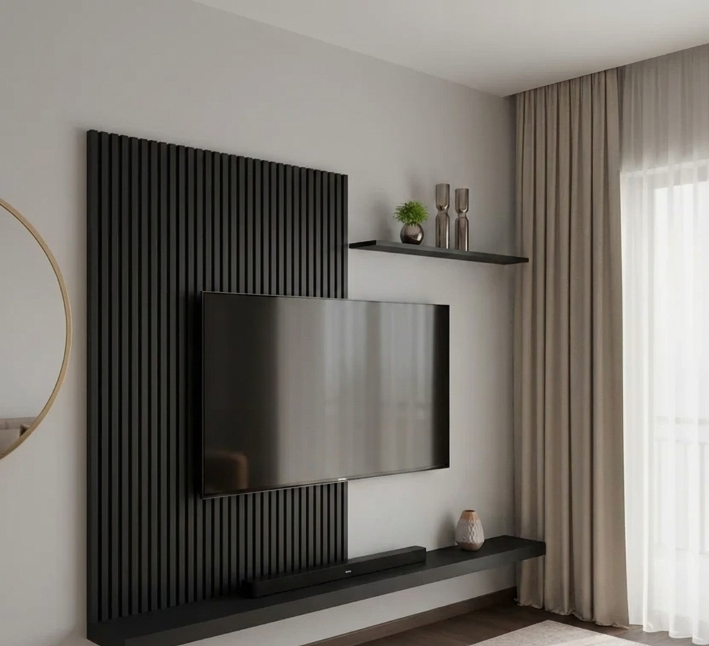 Panel Listonado Decorativo en PVC para Pared - Diseño 1