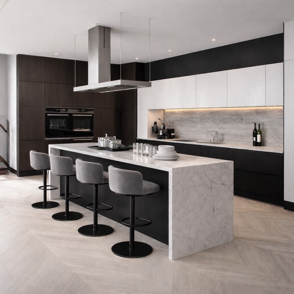 Cocina Integral Modular PVC - Negro