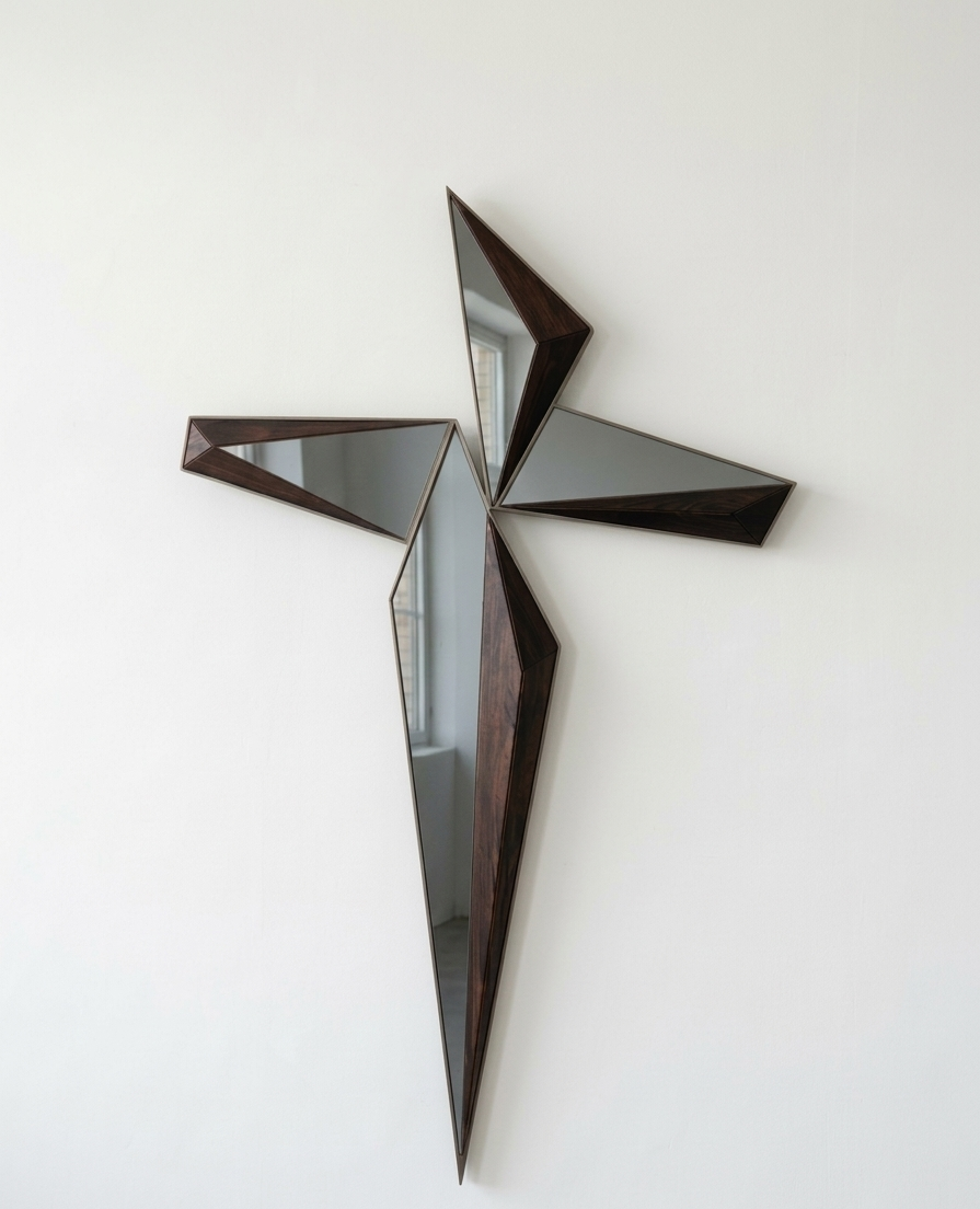 Cruz Decorativa de Pared PVC - Detalle