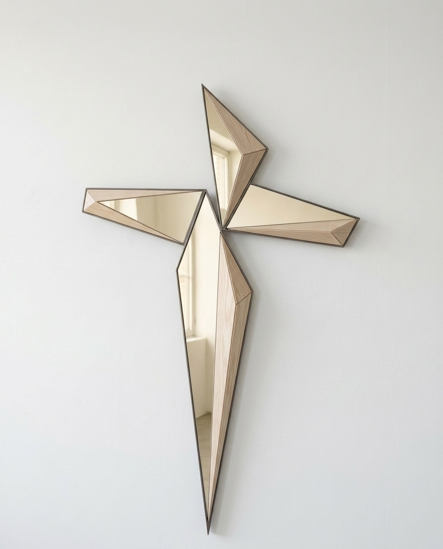 Cruz Decorativa de Pared PVC - Acabados