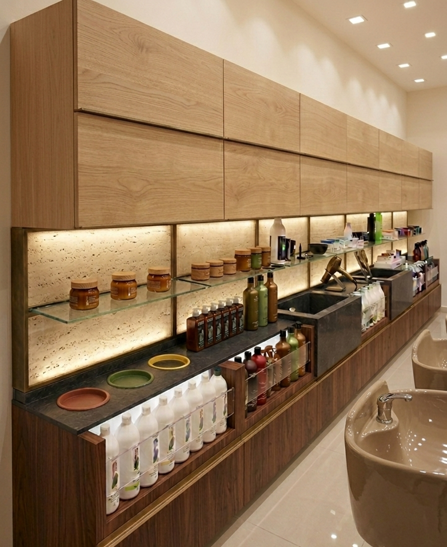 Mueble Multifuncional para Peluquería - Diseño 1